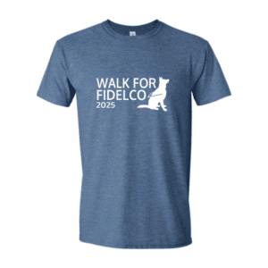 Walk for Fidelco 2025 with German Shepherd in Harness